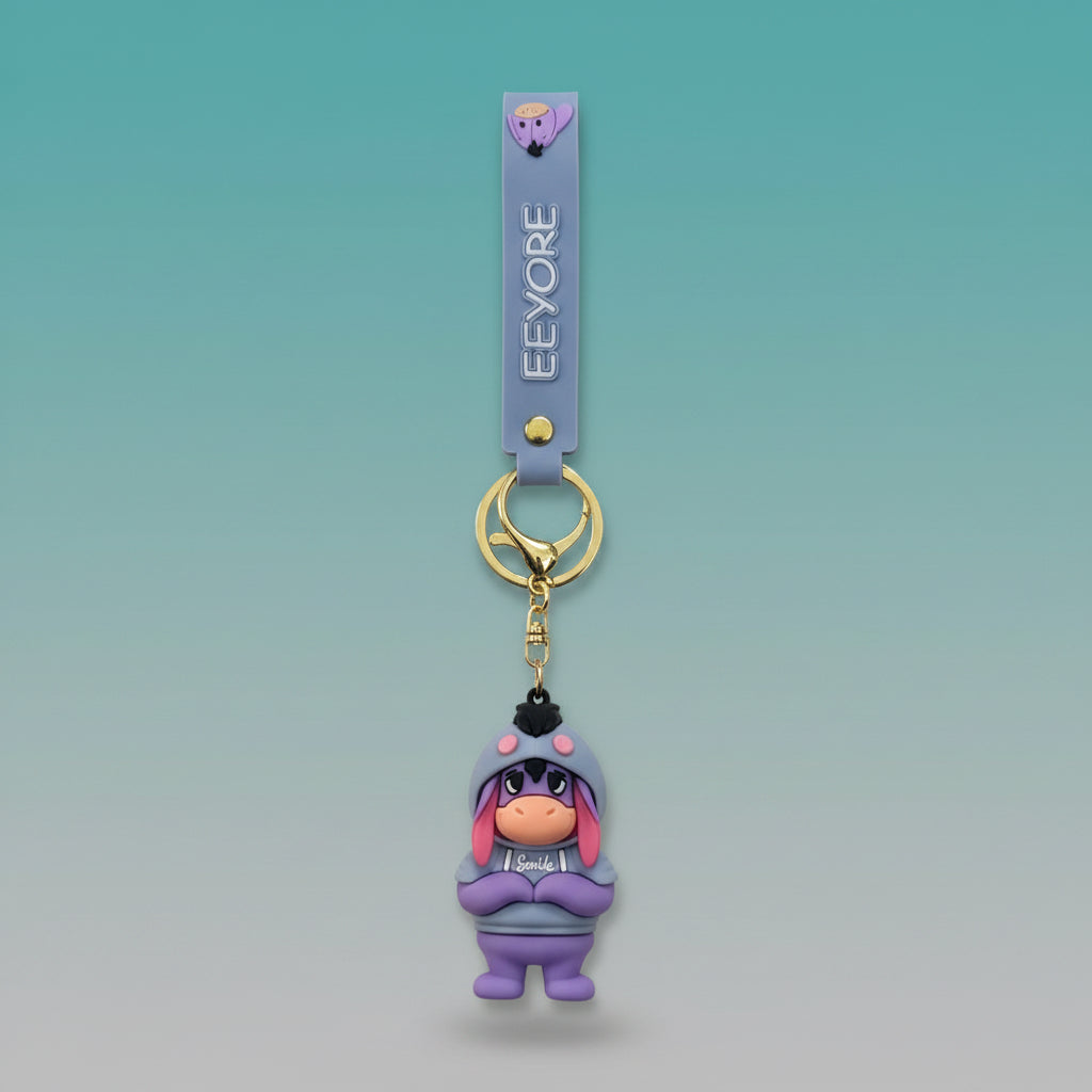 Eeyore 3D Cartoon Keychain by Gift Hub Mart