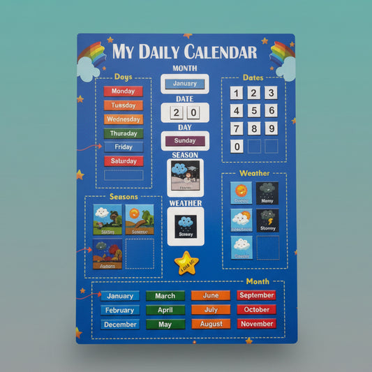 Ekta 2 in 1 My Daily Calender (3+) by Gift Hub Mart