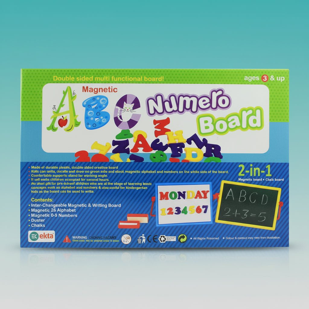 Ekta Magnetic 2 in 1 Numero Board Game 3+ by Gifthubmart