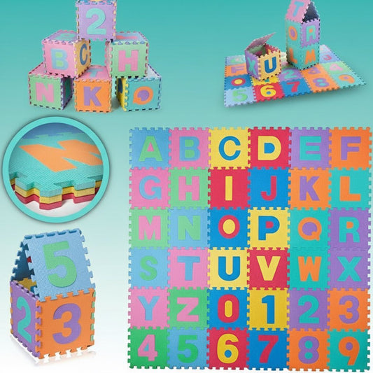 Eva Washable ABC PUZZLE 4X4 by Gifthubmart