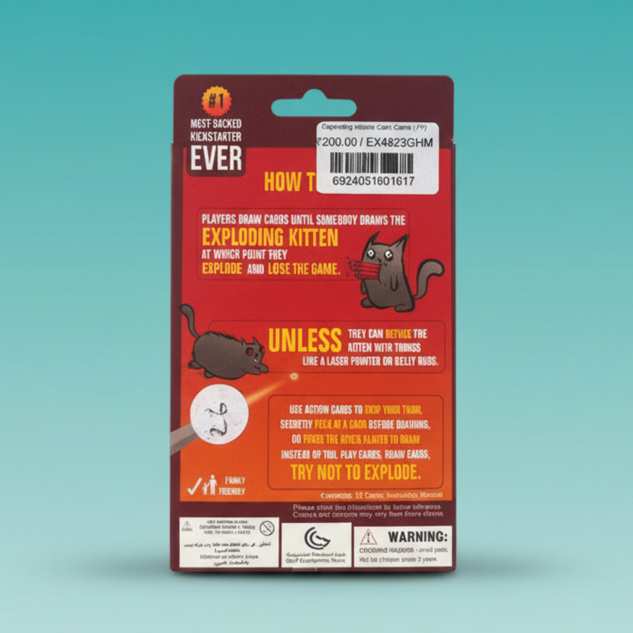 Exploding Kittens Card Game (7+) by Gift Hub Mart