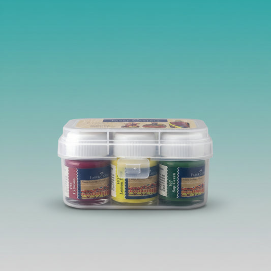 Faber Castell 6 Shade Fabric Colours Classic by Gifthubmart