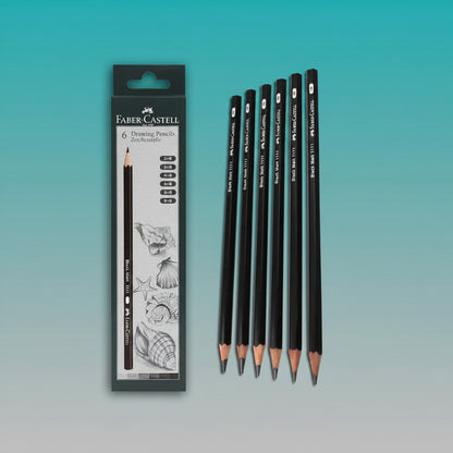 Faber Castell Drawing Pencils- Set of 6 by Gifthubmart