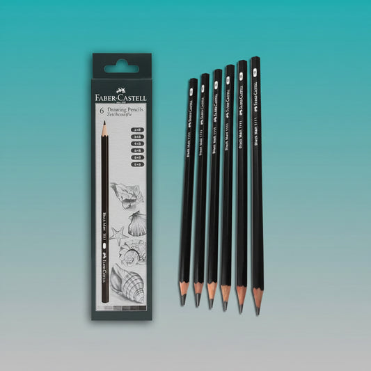 Faber Castell Drawing Pencils- Set of 6 by Gifthubmart