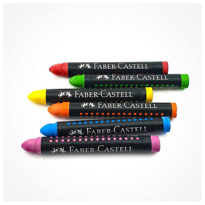 Faber Castell Jumbo Wax Crayons 12 Shades