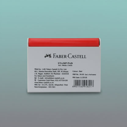 Faber Castell Stamp Pad Small (Red) by Gifthubmart