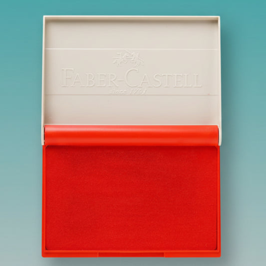 Faber Castell Stamp Pad Small (Red) by Gifthubmart