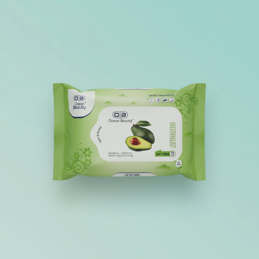 Facial Wet Wipes-Ocean Beauty- 25 Pcs by Gift Hub Mart