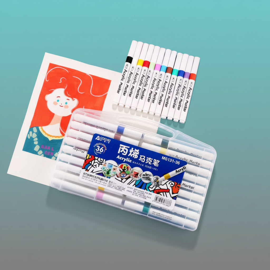 Fancy Acrylic Marker 36 Colour by Gifthubmart