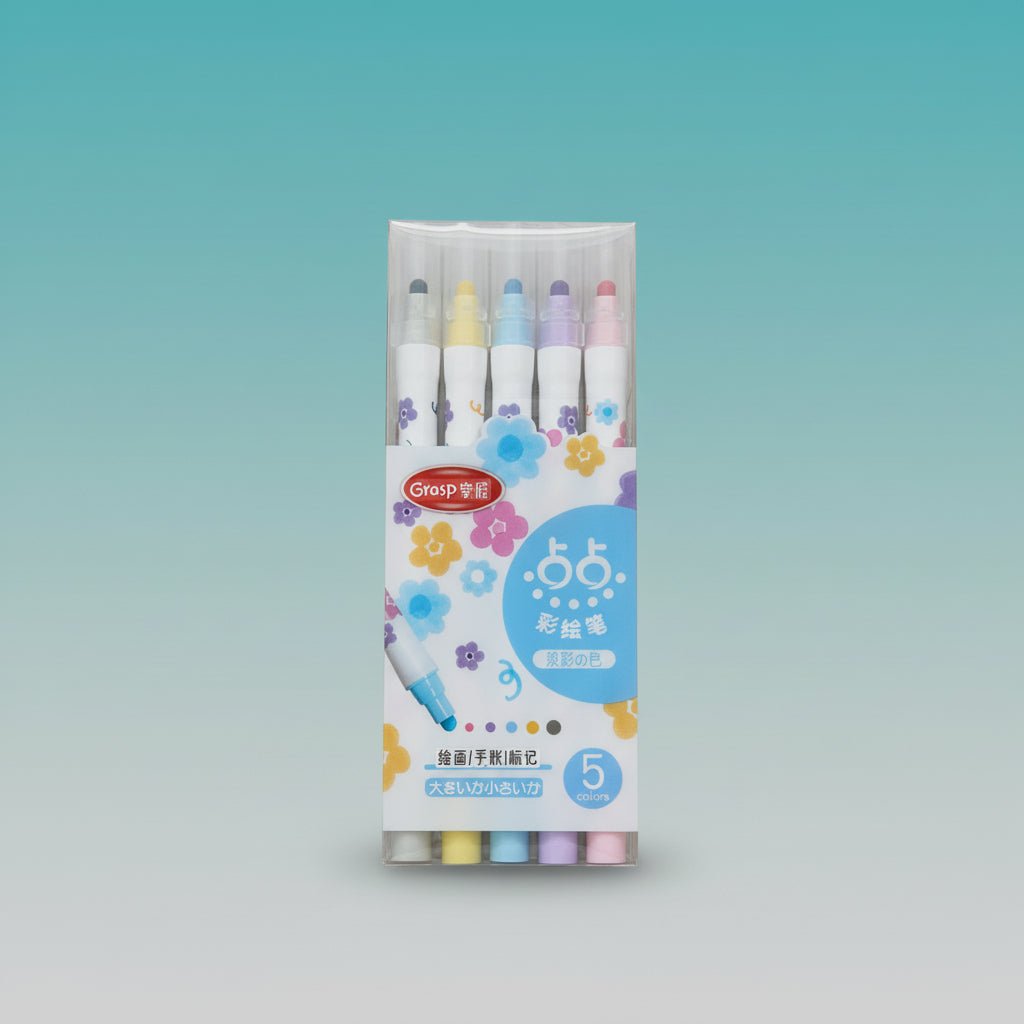 Fancy Colouring Pen Set of 5 by Gifthubmart