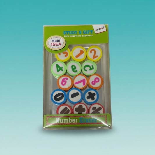 Fancy Eraser Number 15EA by Gifthubmart