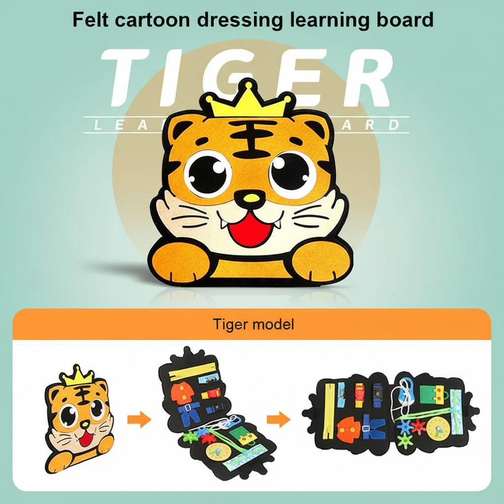 Fancy Felt Learning Kit Tiger by Gift Hub Mart