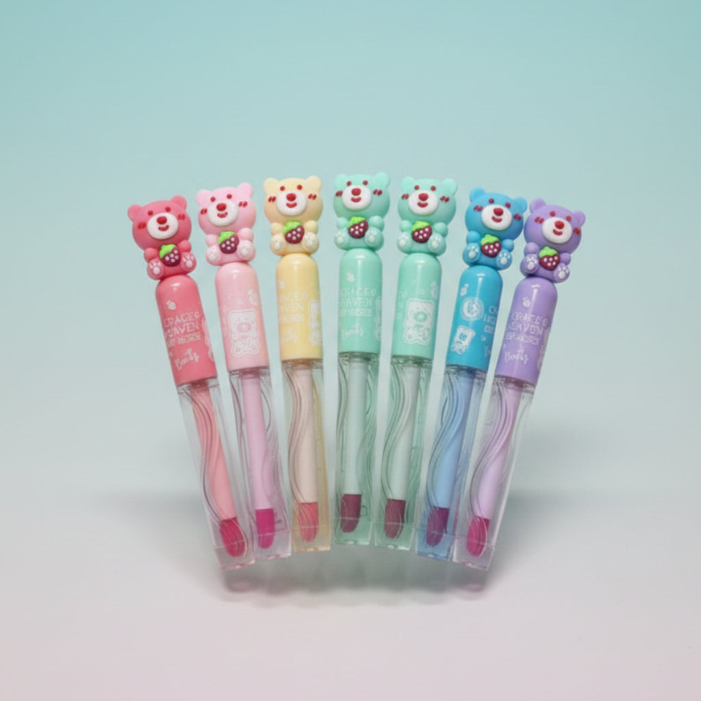 Fancy LipGloss- Teddy Bear by Gift Hub Mart