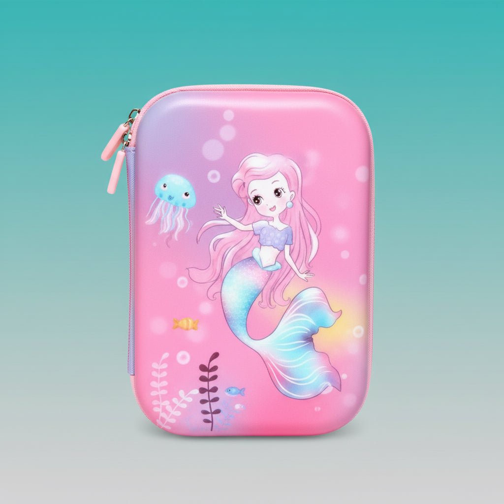 Fancy Mermaid Dolphin Pencil Pouch by Gifthubmart