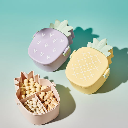 Fancy Pineapple Lunch Box with Cutlery by Gifthubmart