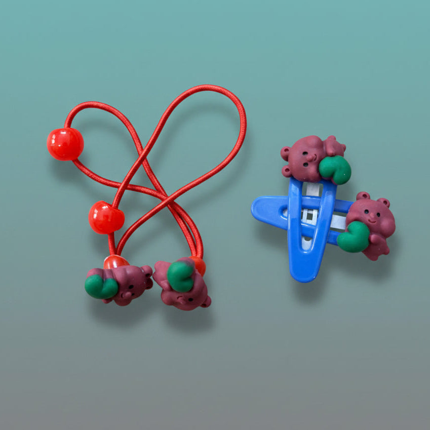 Fancy Rubber Band & Tic Tac Clip Set (2+2)