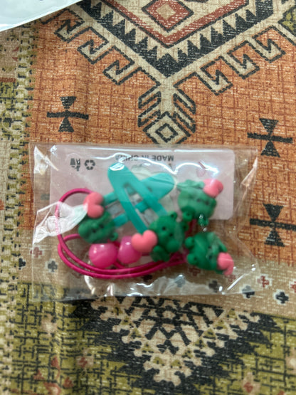 Fancy Rubber Band & Tic Tac Clip Set (2+2)