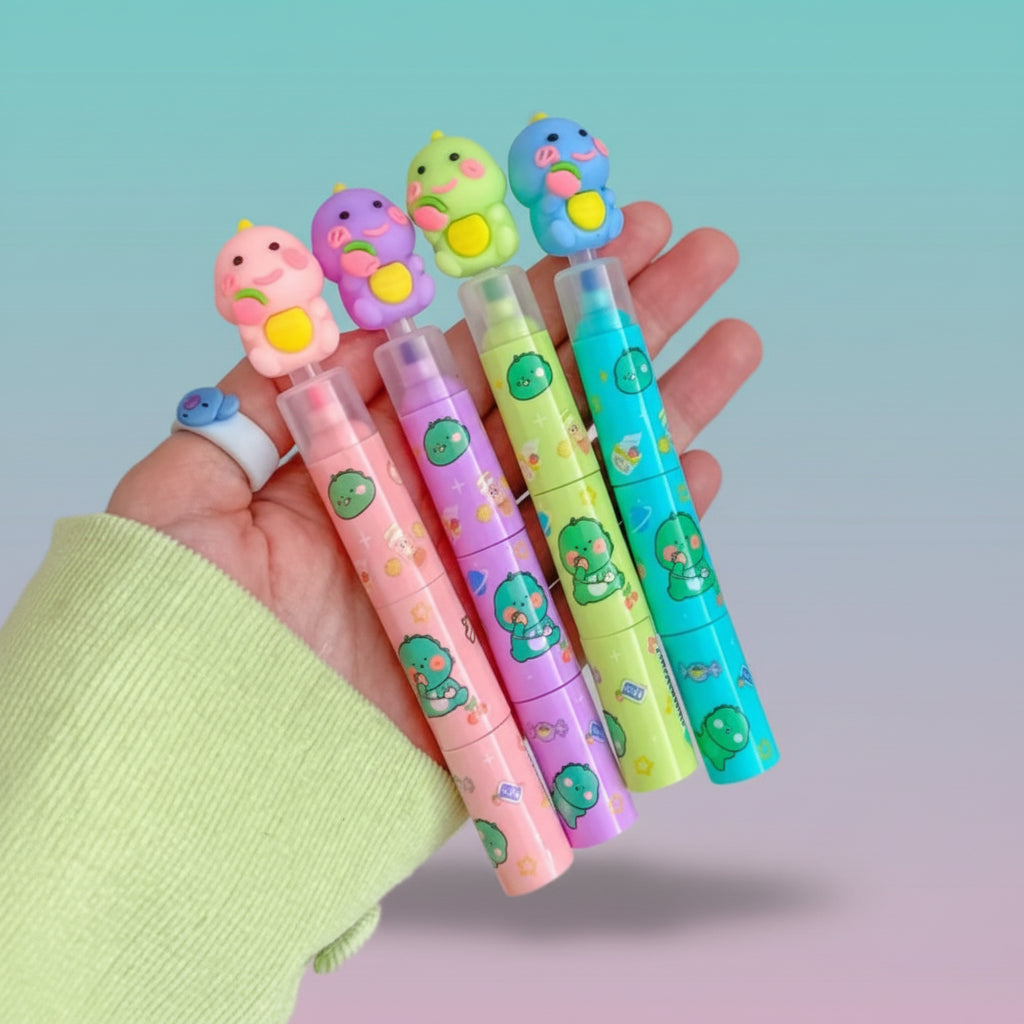 Fancy Stackable Dino Highlighter by Gifthubmart