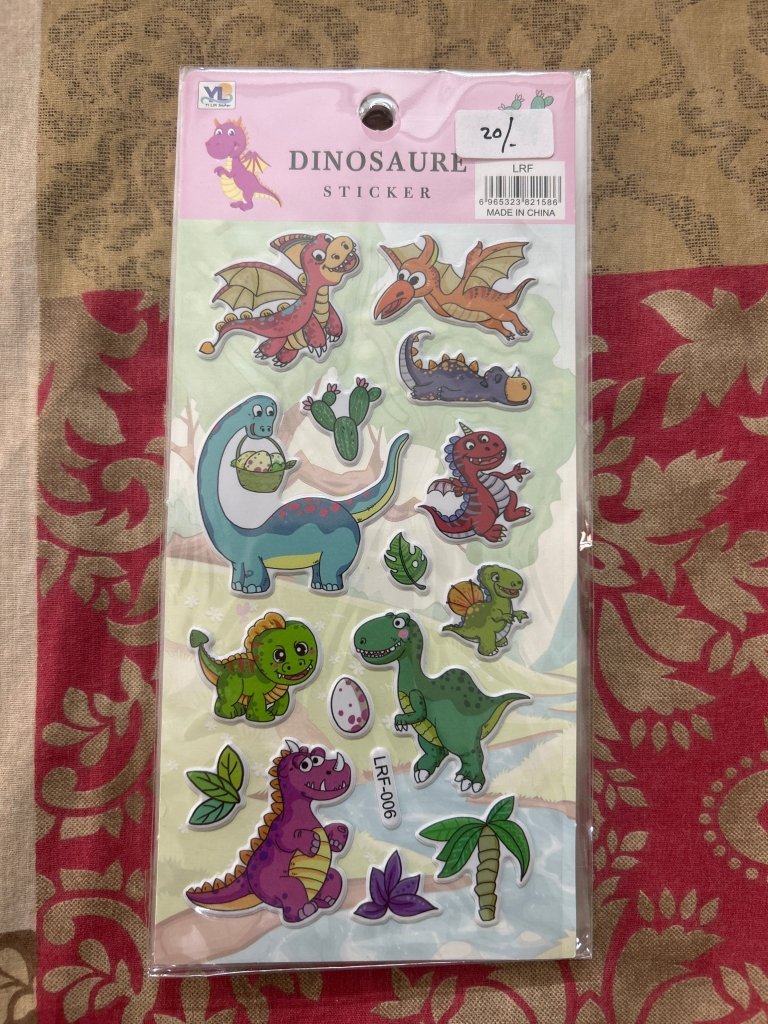 Fancy Sticker- Dinosaurs by Gifthubmart - colorful dinosaur stickers