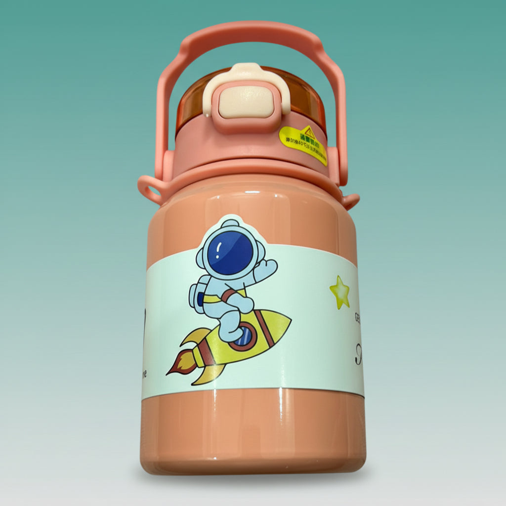Fancy Vacuum Flask Peach Space 400 ml by Gifthubmart
