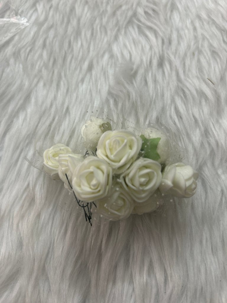 Felt Rose Bunch- Off White by Gift Hub Mart