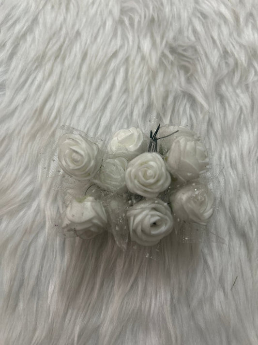 Felt Rose Bunch- White by Gift Hub Mart