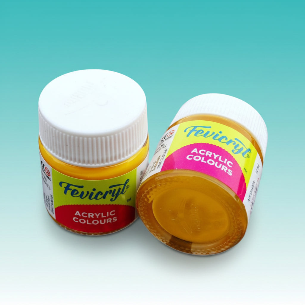 Fevicryl Acrylic Colour Golden Yellow 09 by Gifthubmart