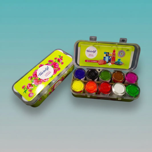 Fevicryl Acrylic Colours 10 Shades Box by Gifthubmart