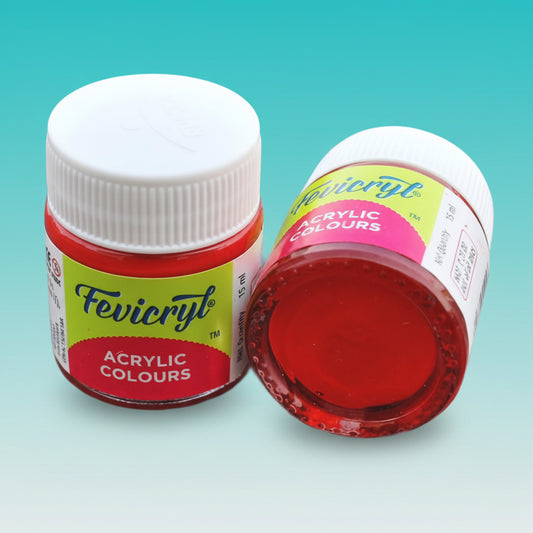 Fevicryl Acrylic Colours 15 ml (Crimson 04) by Gifthubmart