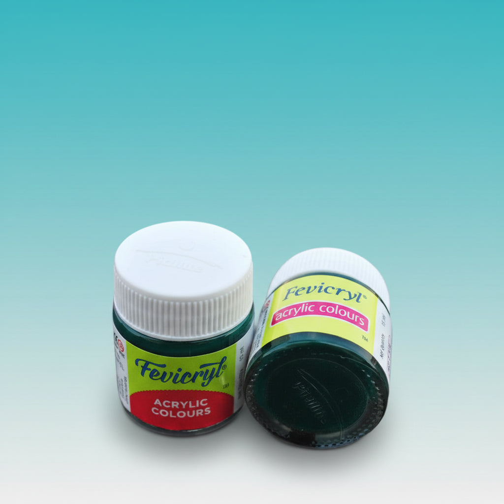 Fevicryl Acrylic Colours 15 ml (Dark Green 06) by Gifthubmart