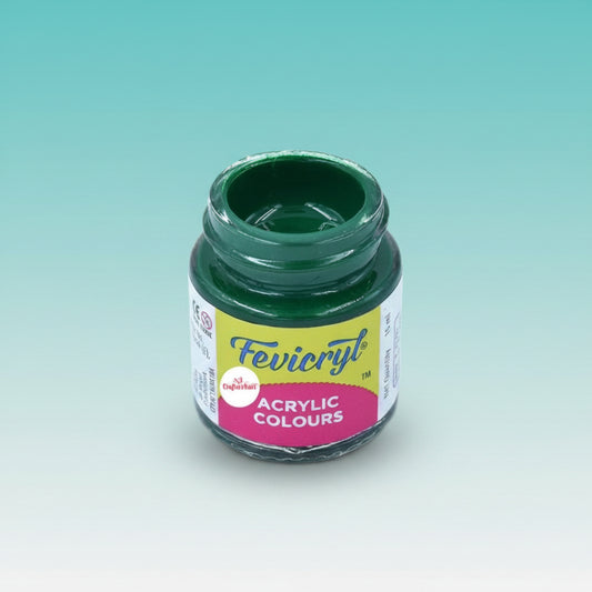 Fevicryl Acrylic Colours 15 ml (Dark Green 06) by Gifthubmart