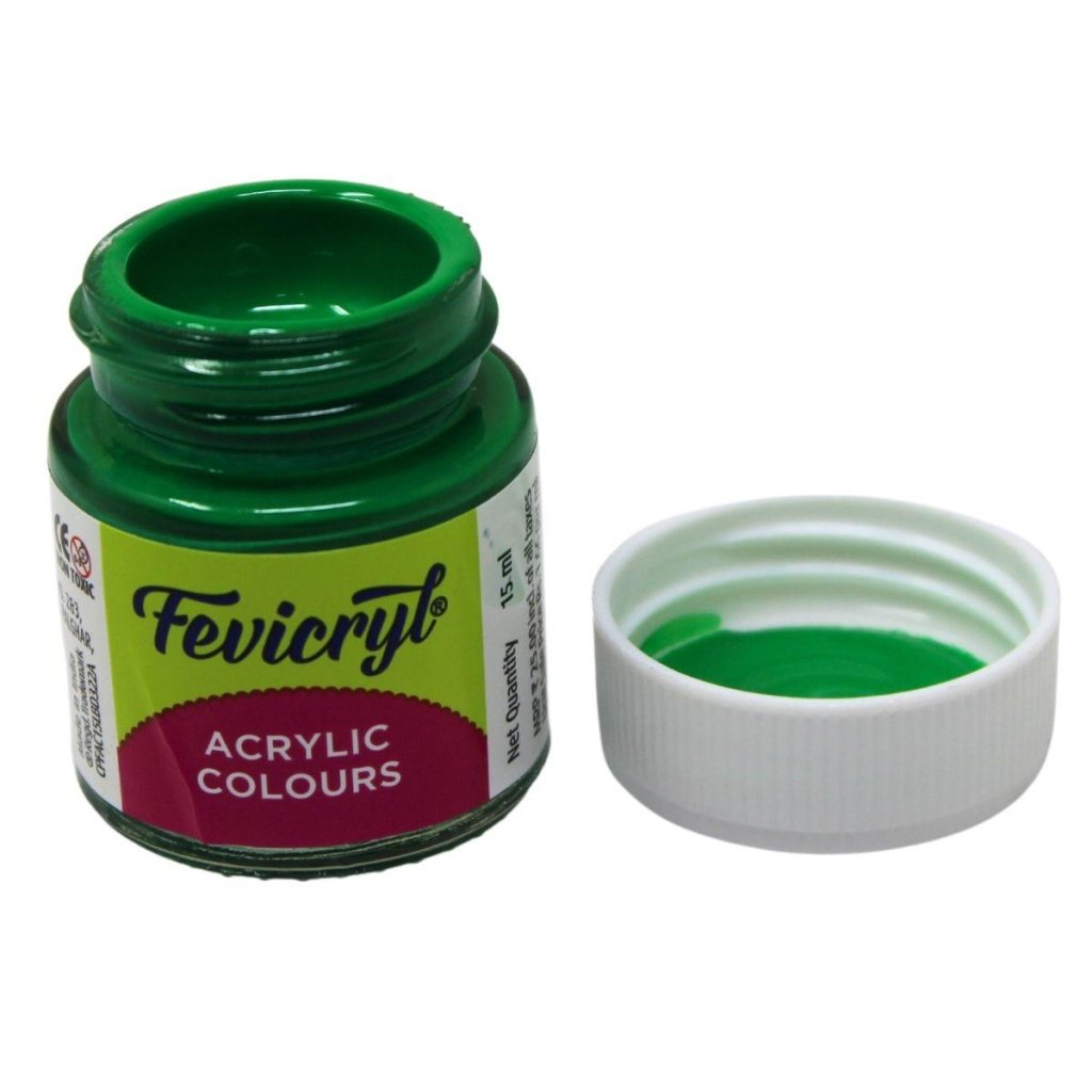 Fevicryl Acrylic Colours 15 ml (Light Green 12) by Gifthubmart