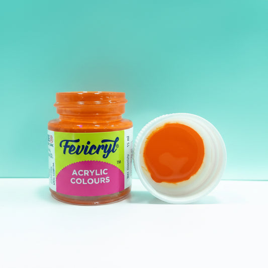 Fevicryl Acrylic Colours 15 ml (Orange 17) by Gifthubmart