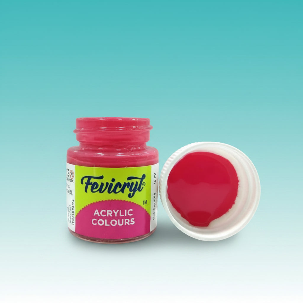 Fevicryl Acrylic Colours 15 ml (Pink 18) by Gifthubmart