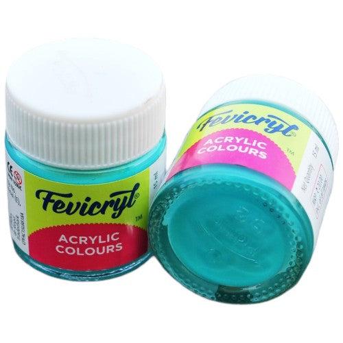 Fevicryl Acrylic Colours 15 ml (Teal Blue 68) by Gifthubmart