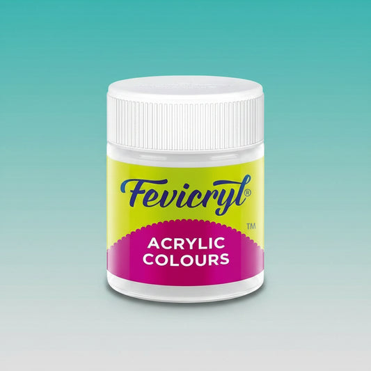 Fevicryl Acrylic Colours 15 ml (White 27) by Gifthubmart