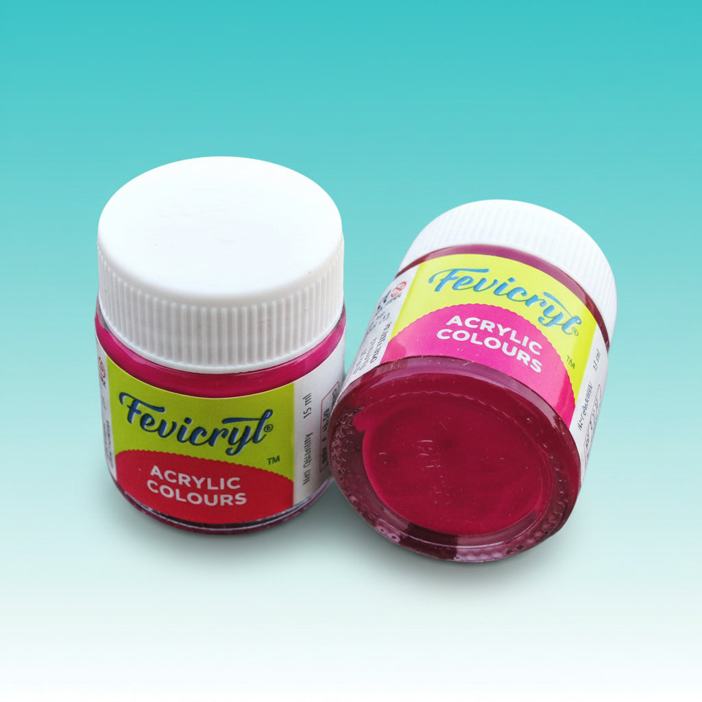 Fevicryl Acrylic Colours 15ml (Deep Brilliant Purple 64) by Gifthubmart