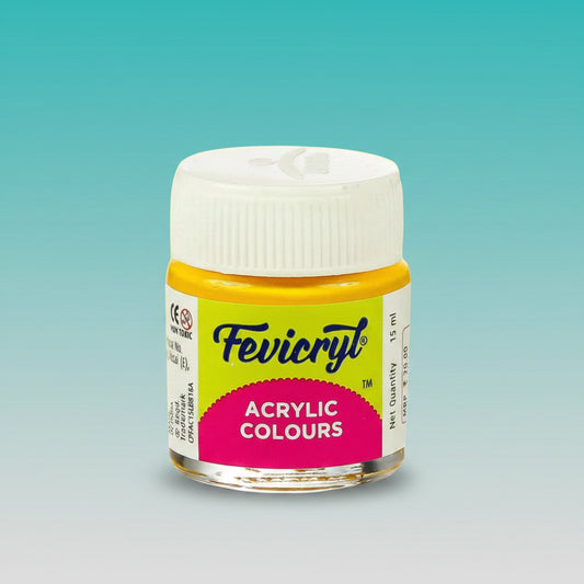 Fevicryl Acrylic Colours 15ml (Lemon Yellow 11) by Gifthubmart