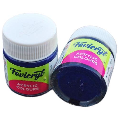Fevicryl Acrylic Colours 15ml (Prussian blue 19) by Gifthubmart