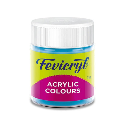 Fevicryl Acrylic Colours 15ml (Sky Blue 63) by Gifthubmart