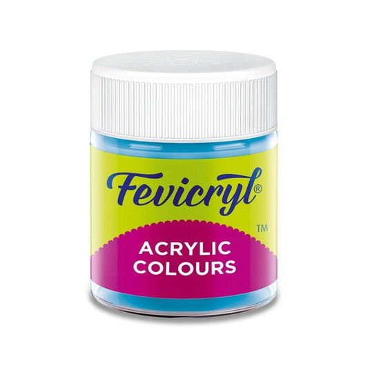 Fevicryl Acrylic Colours 15ml (Sky Blue 63) by Gifthubmart