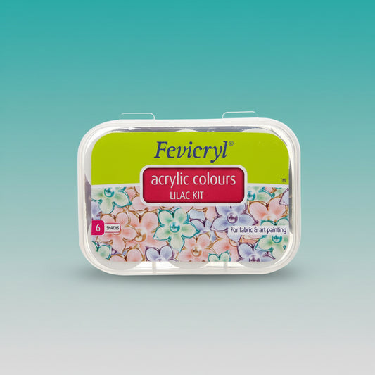 Fevicryl Acrylic Colours Lilac Kit 6 Shades by Gifthubmart