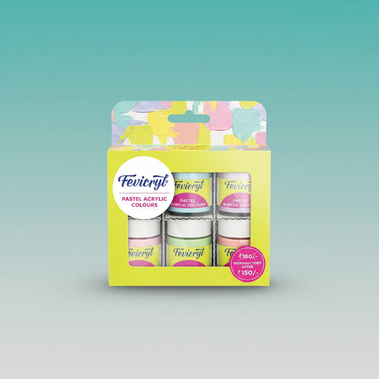 Fevicryl Acrylic Colours Pastel 6 Shade by Gifthubmart