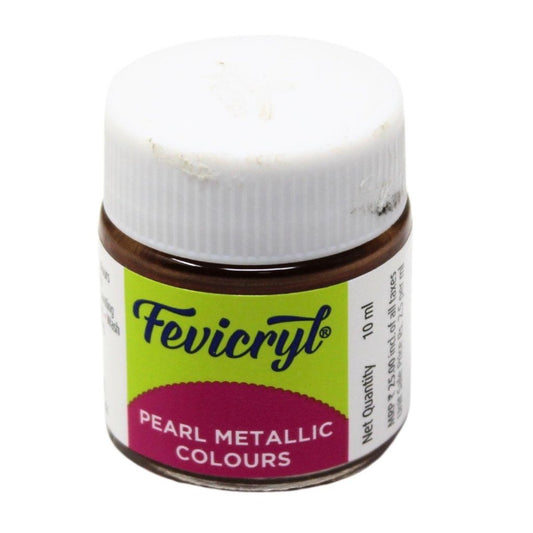 Fevicryl Pearl Colours 10ml Pearl Metallic Bronze 355 by Gifthubmart
