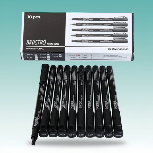 Fineliner Pen 0.03 Black Brustro Technical Drawing Pen by Gifthubmart