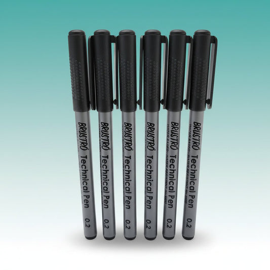 Fineliner Pen 0.2 Black Brustro Technical Pen by Gifthubmart