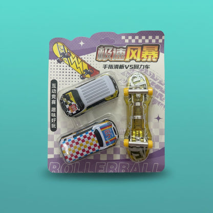 Finger Skate Board & 2 Car by Gift Hub Mart