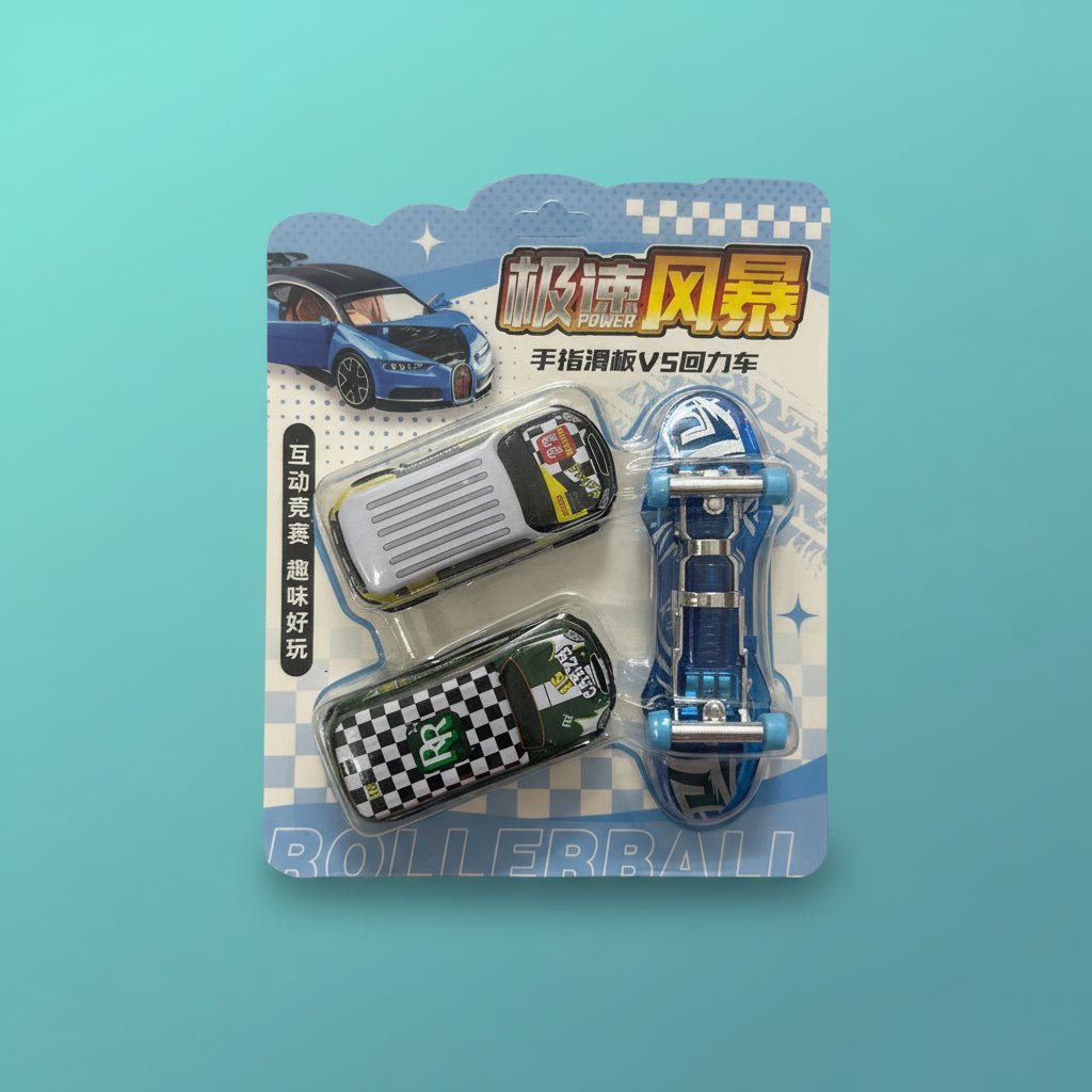 Finger Skate Board & 2 Car by Gift Hub Mart