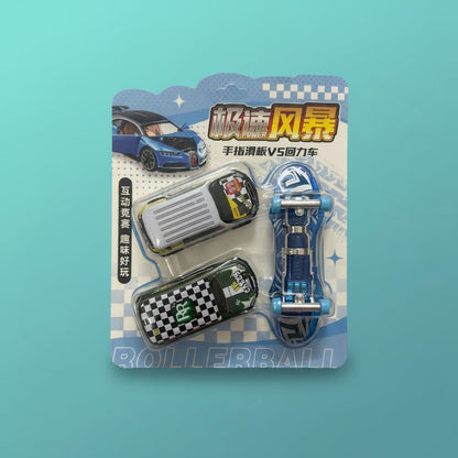 Finger Skate Board & 2 Car by Gift Hub Mart