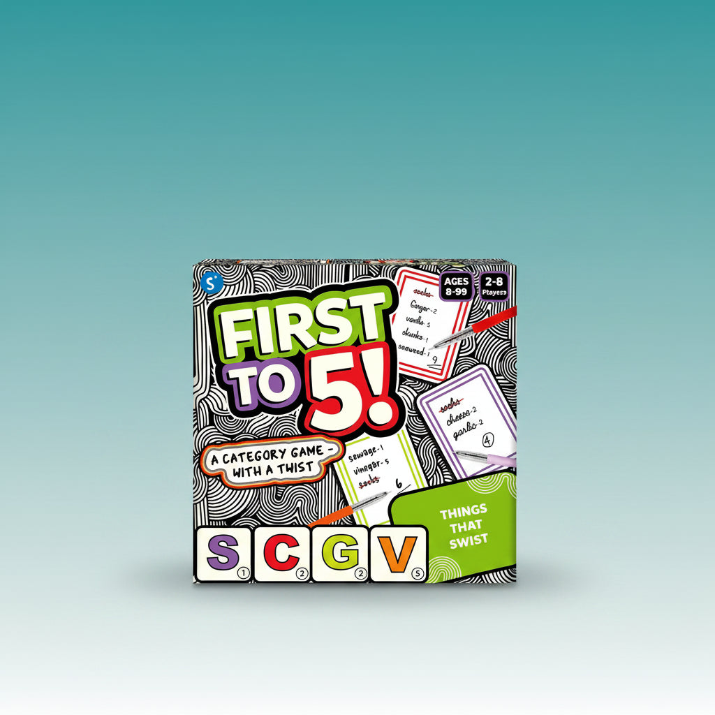 First to 5 Skillmatics 8+ by Gift Hub Mart